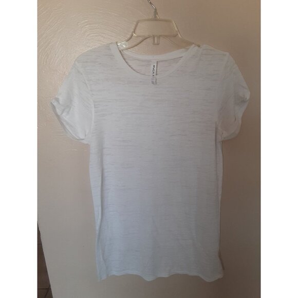 RVCA Heathered White Extra Long TShirt - Picture 1 of 6